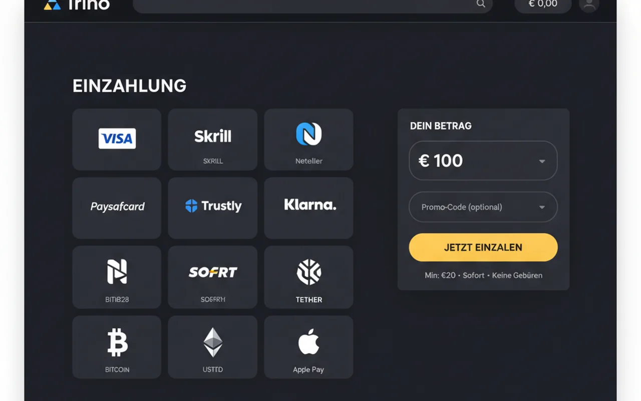 Zahlungsmethoden und Auszahlungen – Trino